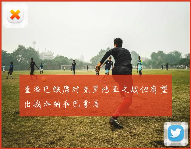 查洛巴缺席对克罗地亚之战但有望出战加纳和巴拿马